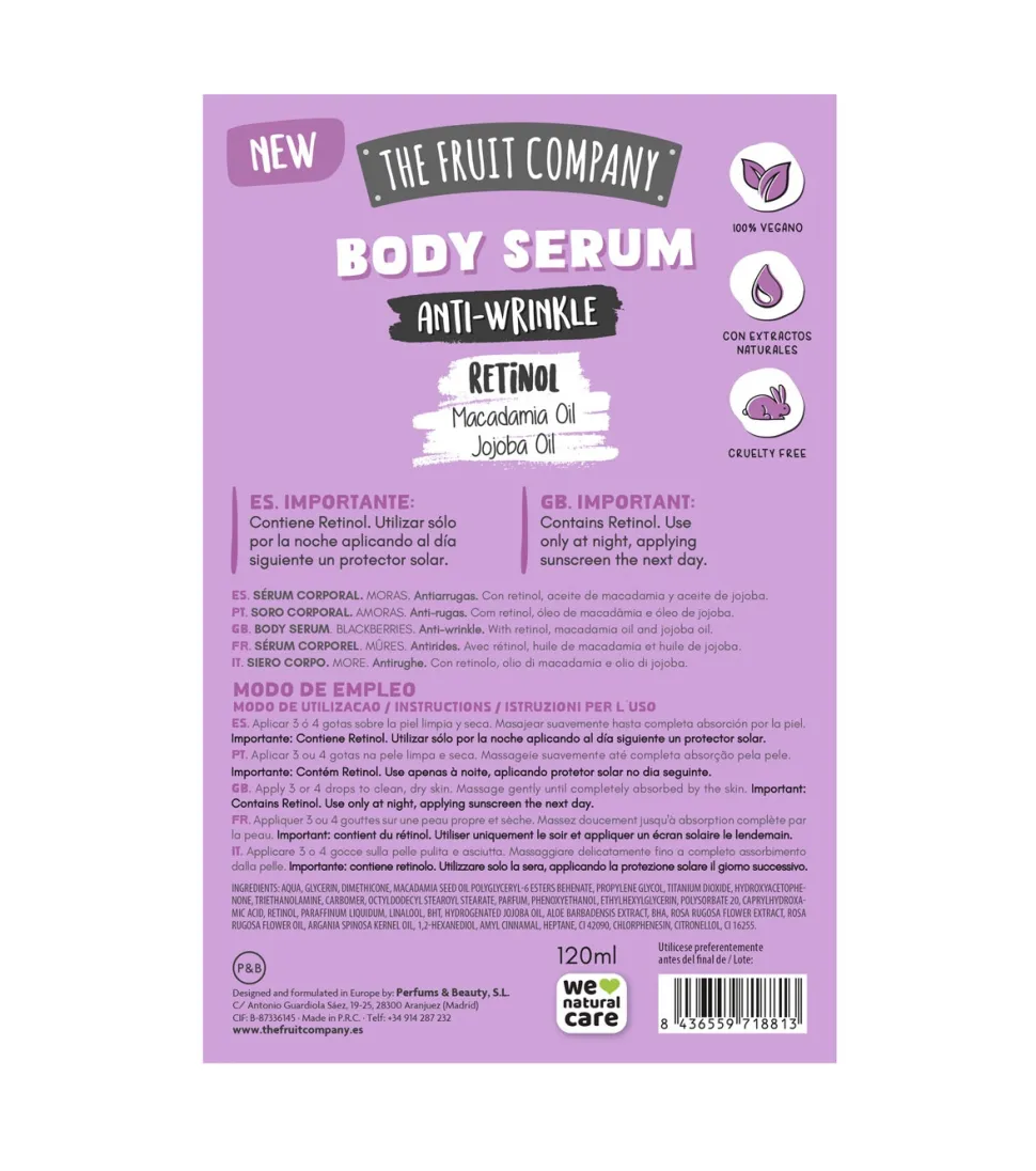 Sérum corporal retinol especial escote - Moras