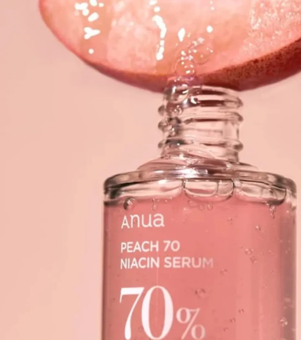 Sérum enriquecido con extracto de melocotón 70% y niacinamida