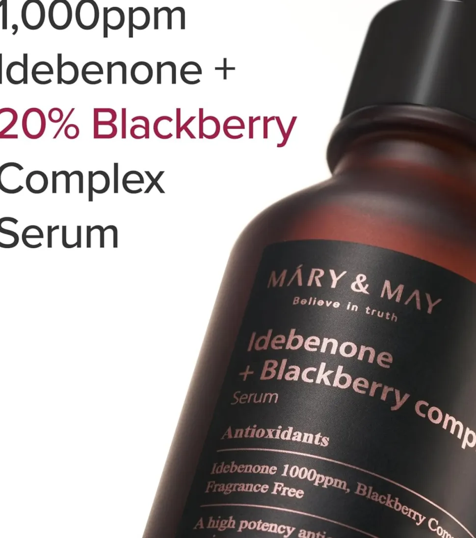 Sérum facial antiedad Idebenone + Blackberry Complex