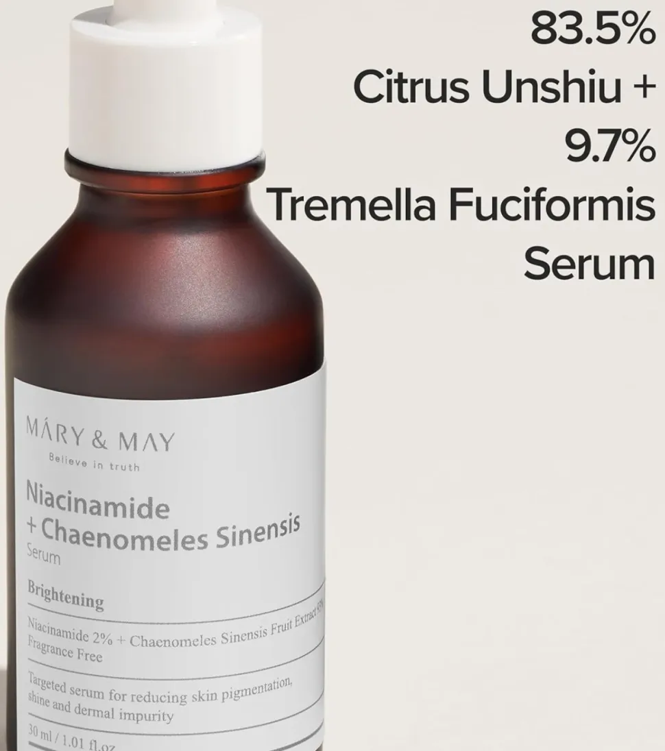 Sérum facial iluminador Niacinamide + Chaenomeles Sinensis