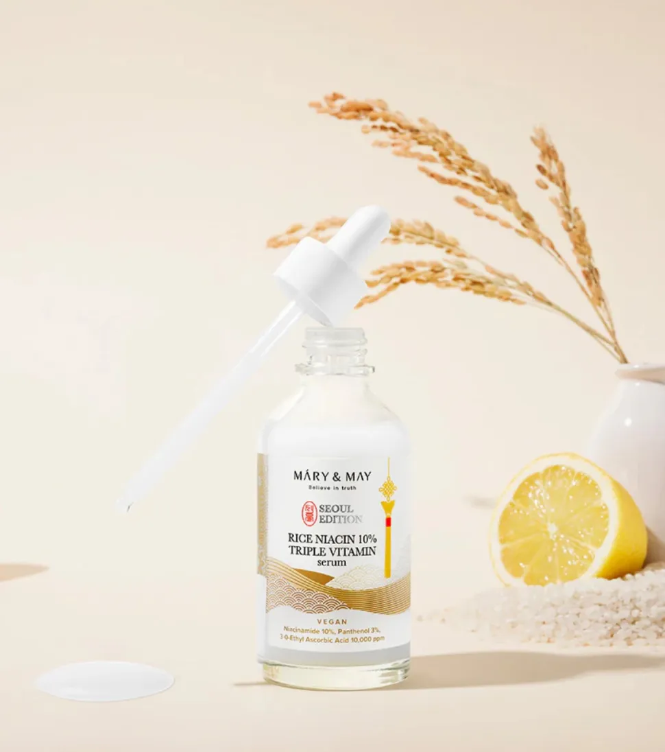 Sérum facial iluminador Rice niacin 10% Triple Vitamin Serum