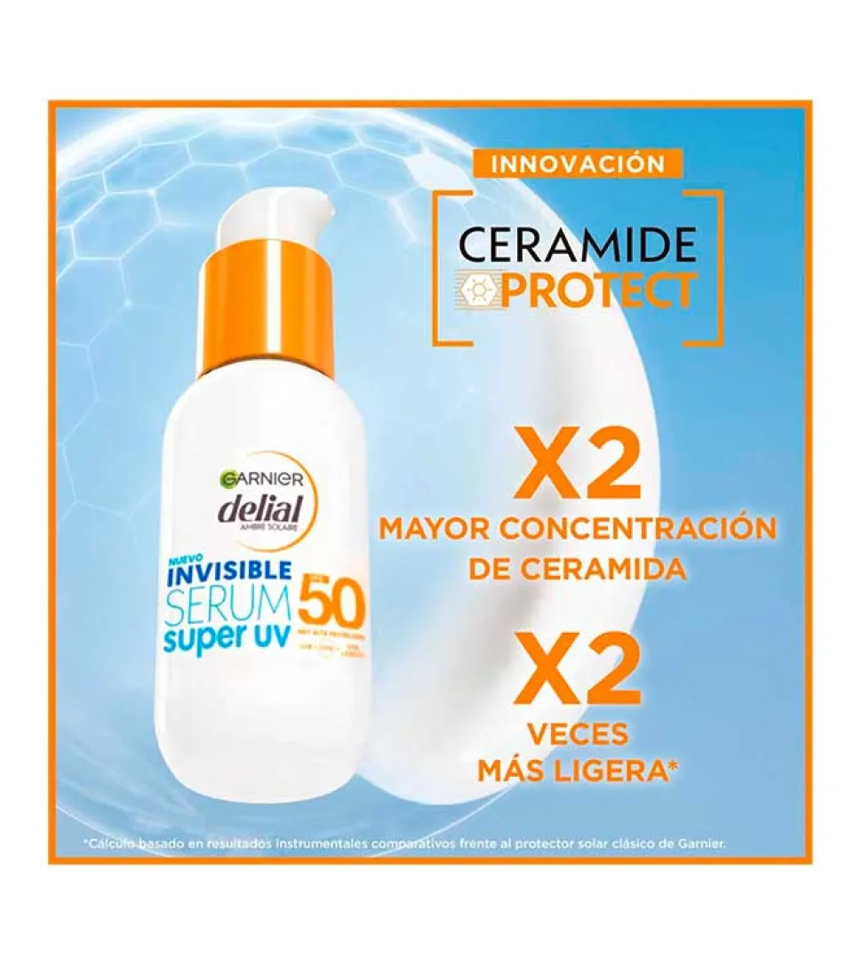 Sérum facial protector Delial Invisible Super UV SPF50+ Ceramide Protect