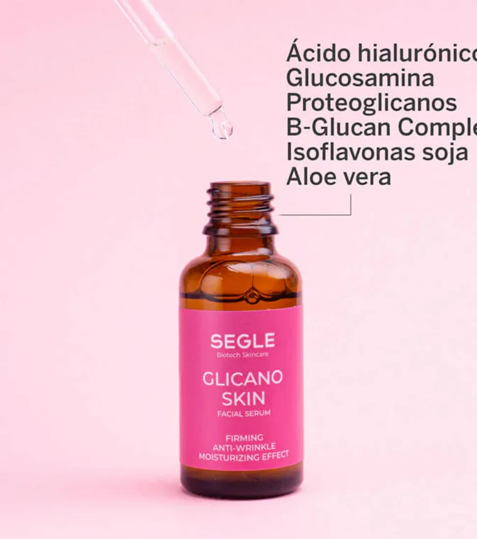 Sérum facial reafirmante y antiarrugas Glicano Skin