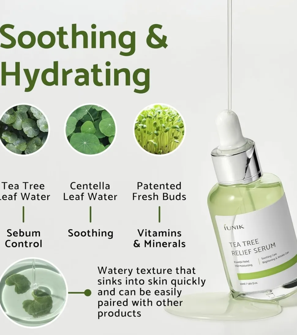 Sérum facial Tea Tree Relief - Piel acnéica