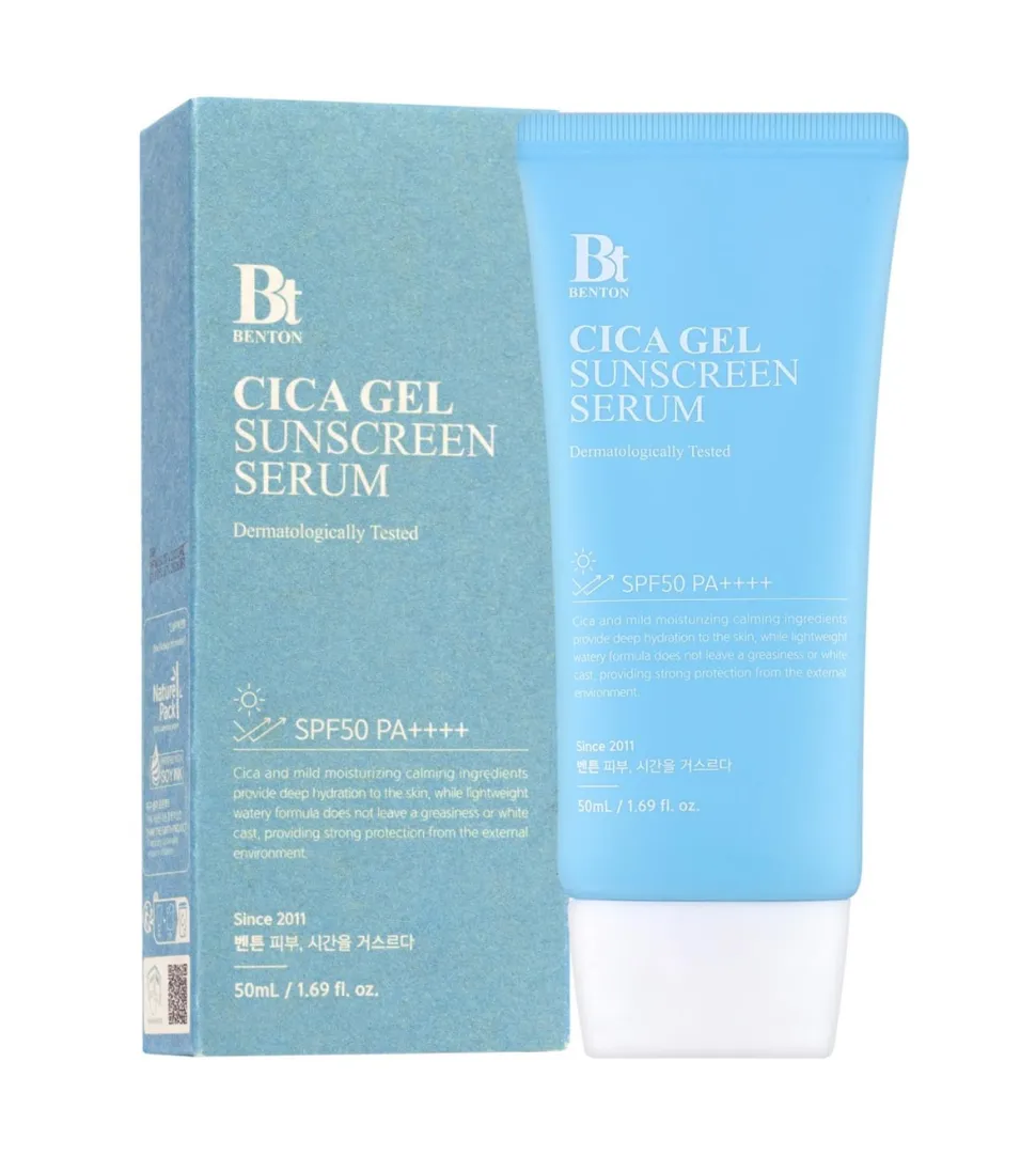 Sérum hidratante y calmante protector solar SPF50+ Cica Gel