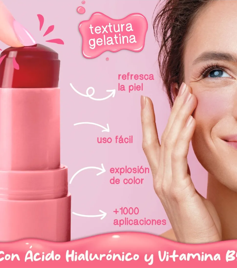 Tinte para labios y mejillas en gelatina - 02: Sandía