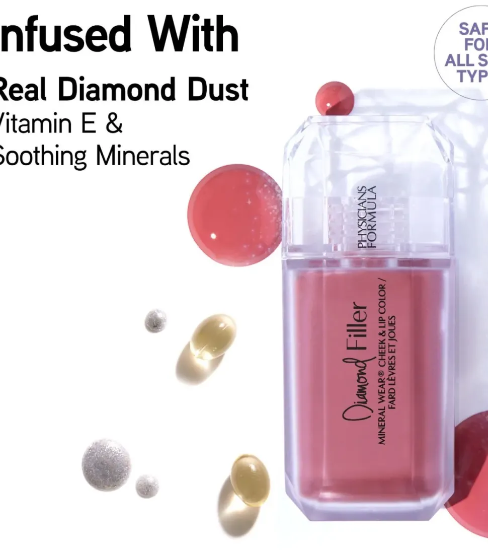 Tinte para labios y mejillas Mineral Wear Diamond Filler - Radiant Pink