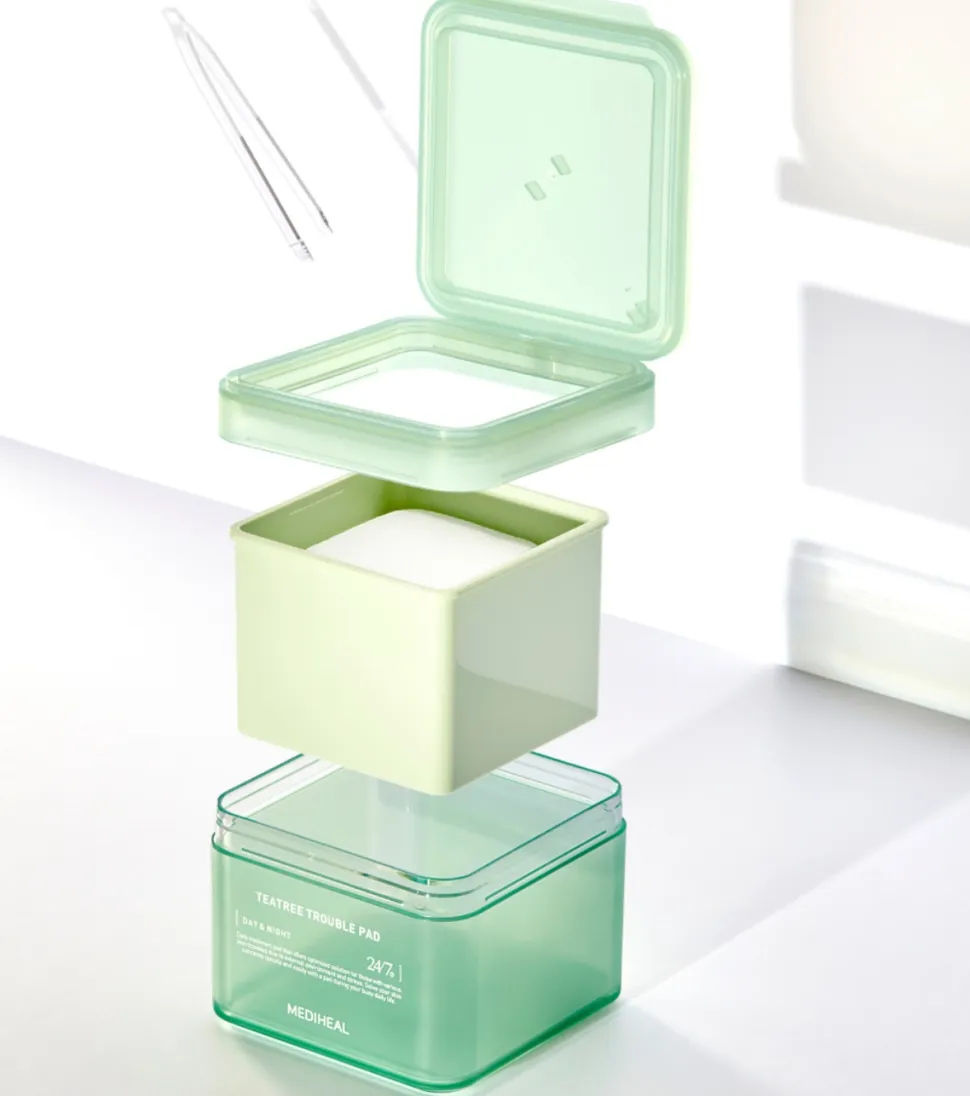 Tónico facial con extracto de árbol de té formato pads