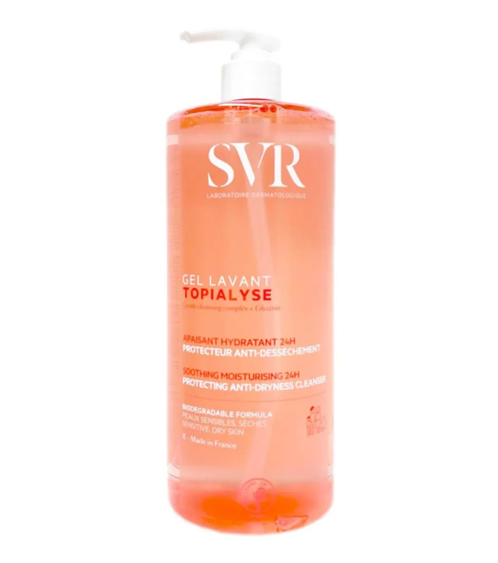 *Topialyse* - Gel limpiador protector anti-sequedad hidratante para rostro, cuerpo y cabello - Pieles secas y sensibles