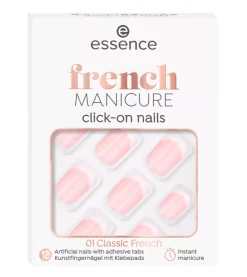 Uñas postizas Click-on French Manicure - 01: Classic French