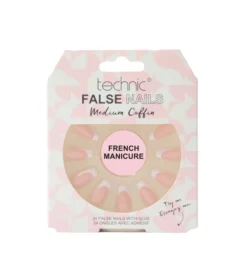 Uñas postizas False Nails Medium Coffin - French Manicure