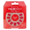 Uñas postizas False Nails Short Square - Solar Red