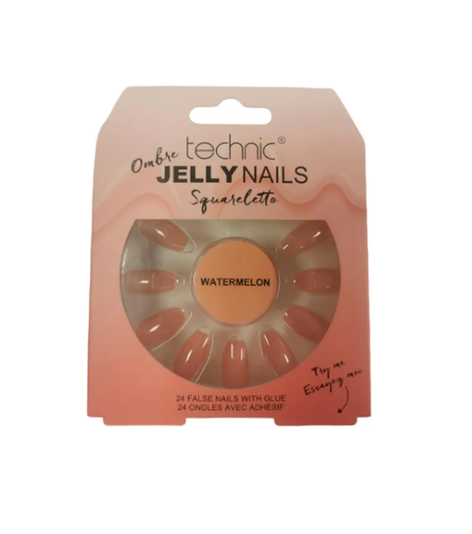 Uñas postizas False Nails Squareletto - Watermelon