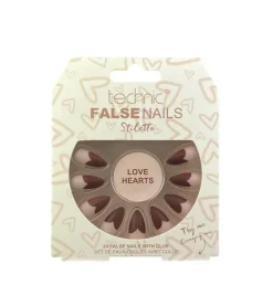 Uñas postizas False Nails Stiletto - Love Hearts