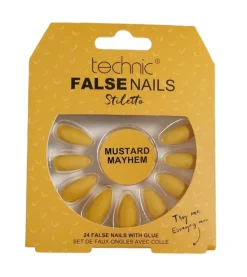 Uñas postizas False Nails Stiletto - Mustard Mayhem