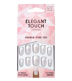 Uñas Postizas Natural French - 103: Medium Pink