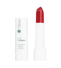 *Vegan Collagen* - Barra de labios HypoAllergenic Plumping Color Lipstick - 04: Fire