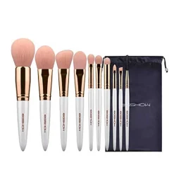 *Vegan Series* - Set 10 brochas de nanofibra - Rose Gold