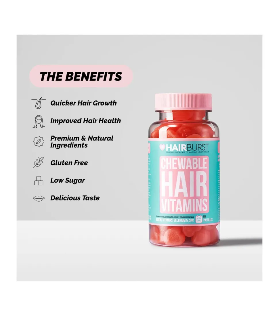 Vitaminas masticables para cabello