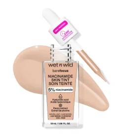 Wet N Wild - Base de maquillaje Bare Focus Niacinamide Skin Tint - Natural Light