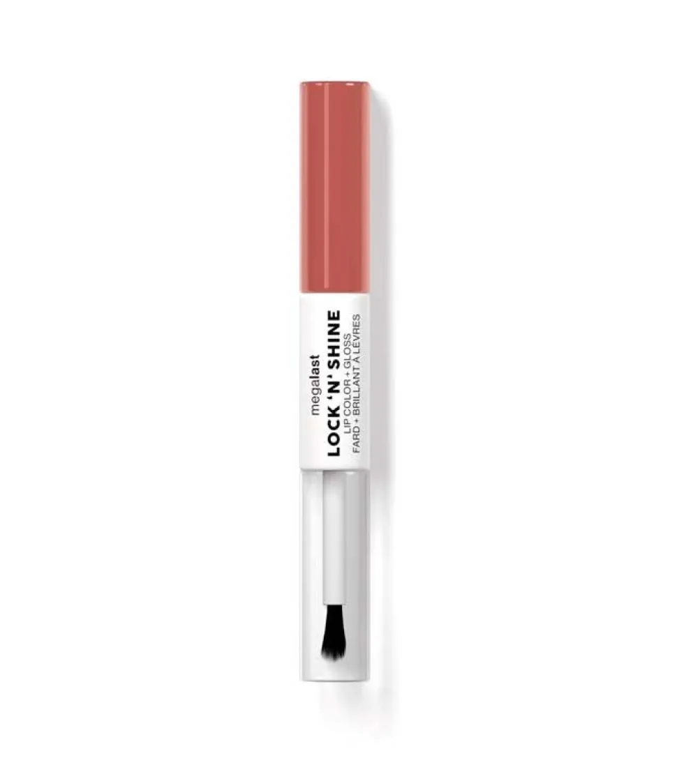 Wet N Wild - Dúo de labial y brillo Mega Last Lock ‘N’ Shine - Nude Illusion