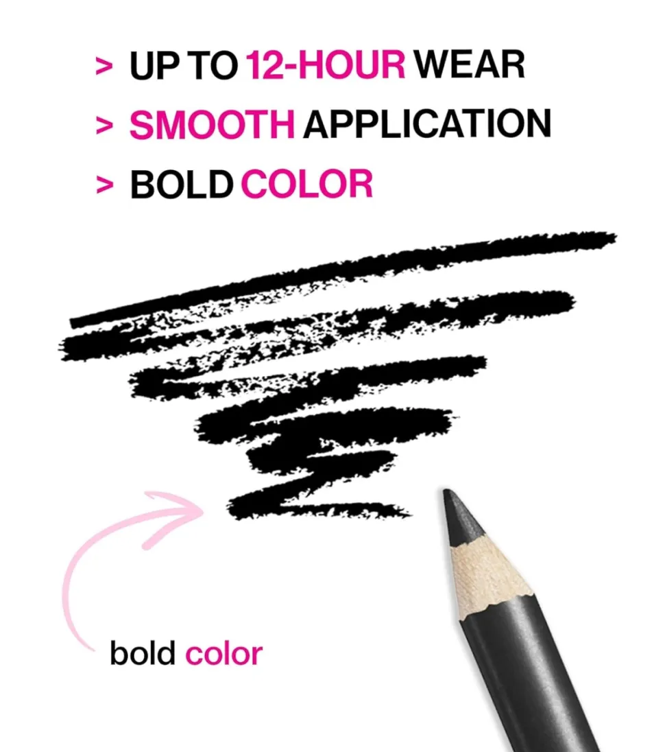 Wet N Wild - Lápiz delineador de ojos Color Icon - E601A: Baby's Got Black