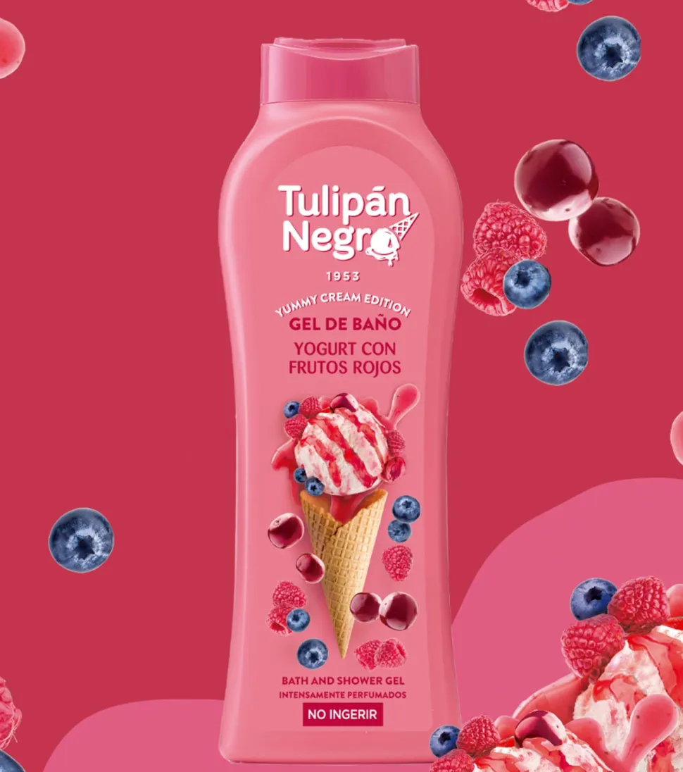*Yummy Cream Edition* - Gel de baño 650ml - Yogurt con Frutos Rojos